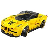  Tehnički blokovi Sportski automobil ŽUTI 143 dijela + naljepnice ZA5742 | shoptok.hr