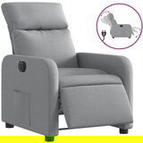 Maison Chic Električni naslanjač - Relax naslanjač svetlo sivo blago, (22062622) | Shoptok.si