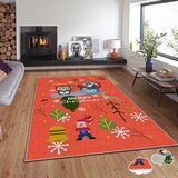 Conceptum Hypnose tepih s novogodišnjim motivima Asr-Crpt-72, Pravougaoni, 180 x 280 cm, Šareni | Eponuda.ba