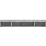vidaXL TV omarica z LED lučkami 2 kosa betonsko siva 100x30x30 cm | Shoptok.si