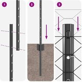  Ograda s postovima Siva 1 4 x 100 m Čelik i PVC | shoptok.hr