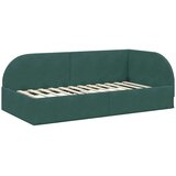  Kutni okvir kreveta Tamnozelena 80 cm x 200 cm Baršun | shoptok.hr
