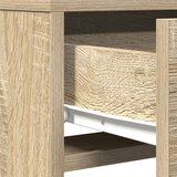  Toaletni Stol s LED Osvjetljenjem - Sonoma Hrast - 50x41x140 cm | shoptok.hr