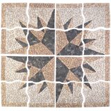 Mozaik pločice uzorka vjetra Šareni 120 x 120 cm Mramor | shoptok.hr