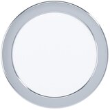Eglo fueva 5 ugradbena led, 10,5w, 1350lm, prom 166, ip44, bijela/krom/plastika | shoptok.hr