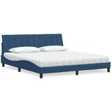  Krevet s madracem Hanko plavi 180x200 cm od tkanine | shoptok.hr