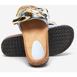 Resti Ladies' blue slippers with decoration at Fixci- Footwear | Shoptok.si