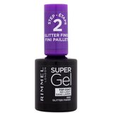 Rimmel London Super Gel Top Coat gel nadlak za nokte 12 ml Nijansa 002 glitter finish Cijene