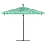 vidaXL Vrtni senčnik z jeklenim drogom zelen 290x290x238 cm | Shoptok.si