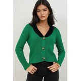 Trend Alacati Stili ženski kardigan Alc-X14869, zeleni Cene