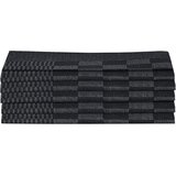  Set ručnika od 20 komada crno-sivi pamučni | shoptok.hr