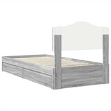  Krevet s od storage Siva Sonoma 90 x 200 cm Konstruirano drvo | shoptok.hr