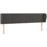 Maison Chic vzglavna omarica - nočna omarica - posteljna omarica z ušesi temno sivo 183x23x78/88 cm žamet, (21710155) | Shoptok.si