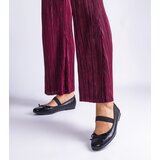 Gemre Black ballet flats with elastic and decorative bow Newton | shoptok.hr