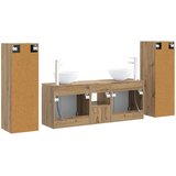  Set namještaja za kupaonicu 5 kom. Hrast artisan | shoptok.hr