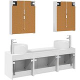  Set ormarića za kupaonicu 5 kom. Bijela Konstruirano drvo | shoptok.hr