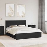  Okvir za krevet Crna 160 x 200 cm Inženjersko Drvo - Crna 160 x 200 cm | shoptok.hr