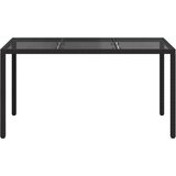  Stol za vrt Crna 150 x 90 x 75 cm poliratan | shoptok.hr
