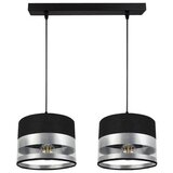  Luster na sajli MILO 2xE27/60W/230V srebrna/crna | Eponuda.com