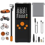 Venisymlis Nova Prenosna Brezžična Avtomobilska Zračna Črpalka Za Avtomobile, Kolesa In Power Bank - Črna/Oranžna, (22089627) | Shoptok.si
