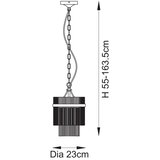  Endon 112572 - Luster na lancu MARIETTA 1xE27/10W/230V mesing/proziran | Eponuda.com