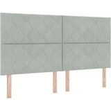 Box Postelja z vzmetnico z vzmetnico Svetlo siva 180 x 200 cm Žamet, (5000126482) | Shoptok.si