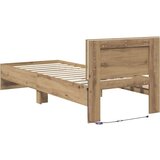  Okvir za krevet s uzglavljem Umjetnički hrast 75 x 190 cm | shoptok.hr