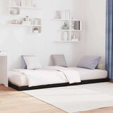  Krevet s daskama Crni hrast 70 x 190 cm Konstruirano drvo | shoptok.hr