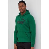 Puma Dukserica za muškarce, boja: zelena, s kapuljačom, s tiskom | shoptok.hr