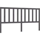  Posteljno vzglavje sivo 206x4x100 cm trdna borovina, (20647046) | Shoptok.si