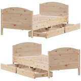 vidaXL Okvir kreveta bez madraca 100x200 cm konstruirano drvo | shoptok.hr