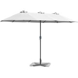  Vrtni suncobran Pijesak 370 x 197 x 239 cm Poliester i aluminij | Eponuda.ba