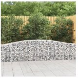  Lučne gabionske košare 4 kom 400x30x60/80 cm pocinčano željezo | shoptok.hr