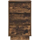  Noćni ormarić s LED svjetlima boja dimljenog hrasta 38x34x65 cm | shoptok.hr