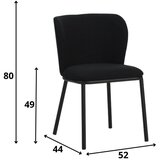 MID.YOU SET STOLOV, tekstil črna | Shoptok.si