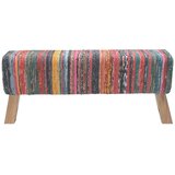  Klupa 110 x 30 x 45 cm Prava koža Šareni | shoptok.hr