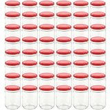  Staklenke za džem s crvenim poklopcima 48 kom 230 ml | shoptok.hr