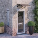 vidaXL Nadstrešek za vrata črn 80x80 cm polikarbonat | Shoptok.si