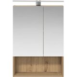  Kopalniška ogledalna omara z LED lučmi Oreh 50 x 14,5 x 70 cm, (5000233340) | Shoptok.si