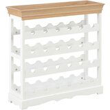 vidaXL Omarica za vino MDF 70x22,5x70,5 cm bela Cene