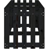  Povišena vrtna gredica crna 200x50x50 cm masivna borovina | Eponuda.com