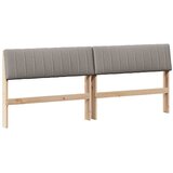  Tapecirani uzglavlje Sivo-smeđa 200 cm Čvrsto borovo drvo | shoptok.hr