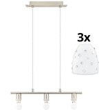 Eglo led luster na sajli my choice 3xE14/4W/230V hrom/bela | Eponuda.com