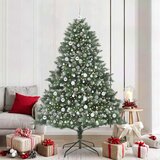 vidaXL Umestno božično drevo med 300 LED Zelena 140 x 140 x 210 cm | Shoptok.si