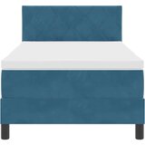 Box LED Box Spring Postelja z LED Temno modra 90 x 200 cm Žamet, (5000127477) | Shoptok.si