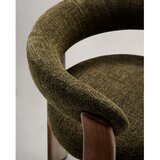 Kave Home Kaki zelen in rjav jedilni stol iz masivnega jesena Granite – | Shoptok.si