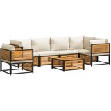  7-dijelni set vrtnih sofa s jastucima masivno bagremovo drvo | Eponuda.com
