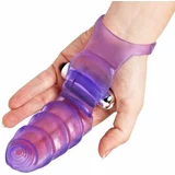 Frisky Double Finger Banger Vibrating G-Spot Glove Purple