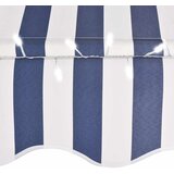 Tenda na ručno uvlačenje s LED svjetlima 400 cm plavo-bijela | Eponuda.ba