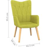  Stol za sproščanje s stolčkom zeleno blago, (20935511) | Shoptok.si